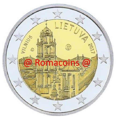 2 Euros Conmemorativos Lituania 2017 Vilnius Moneda