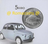 Leggi tutto il messaggio: 5 Euro Italia 2017 60 Anni Fiat 500 Argento Bu