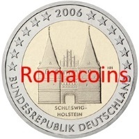 2 Euros Conmemorativos Alemania 2006 Holstein Fdc
