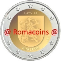 2 Euro Commemorativi Lettonia 2017 Moneta Kurzeme