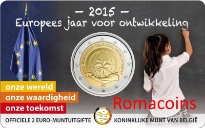Coincard 2 Euros Belgica 2015 European Development Idioma Holandés