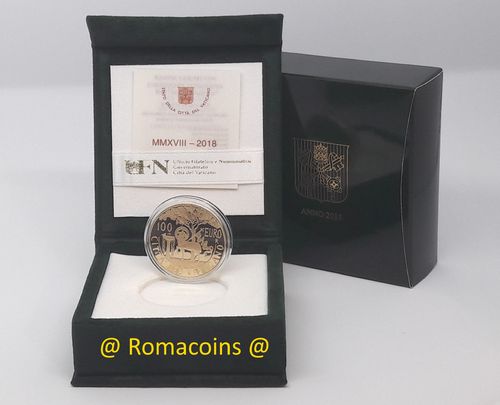 100 Euros Vaticano 2018 Moneda Oro Proof