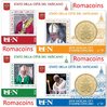 4 Coincard Vaticano 50 cc Anno 2018 Papa Francesco