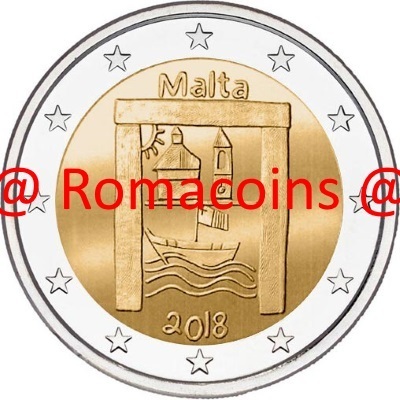2 Euros Conmemorativos Malta 2018 Solidaridad Infantil Moneda Unc