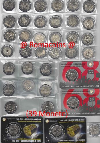 Serie Completa 2 Euros Conmemorativos 2018 39 Monedas