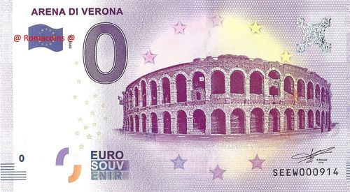 Banconota Turistica 0 Euro - Arena di Verona