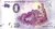 Touristische Banknote 0 Euro Souvenir Republik San Marino