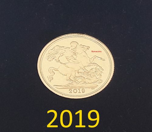 Britische Sovereign 2019 Goldmünze Queen Elizabeth 917 / 1000