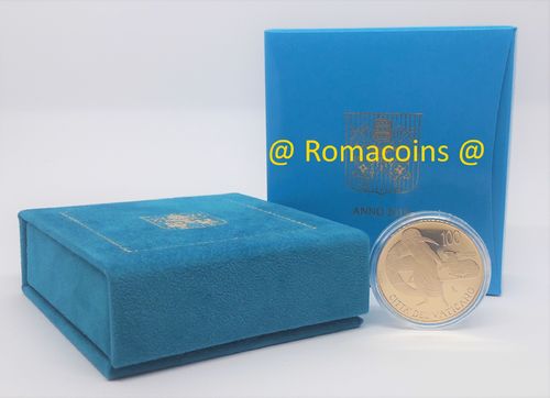 100 Euro Vaticano 2019 Oro Proof Fondo Specchio