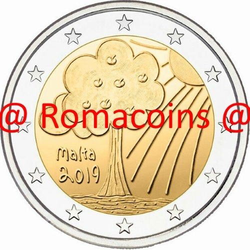 2 Euros Conmemorativos Malta 2019 Solidaridad Infantil Moneda Unc