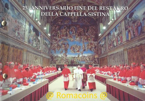 Vaticano Sobre Filatelico-Numismatico 2019 Capilla Sixtina