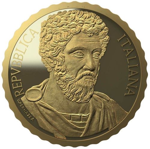 10 Euros Italia 2020 Emperador Marco Aurelio Oro Proof