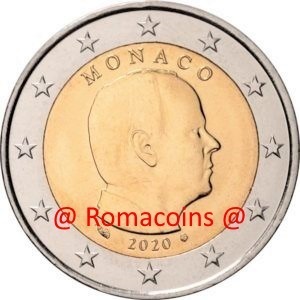 2 Euros Monaco 2020 Pièce Non Circulée Unc.