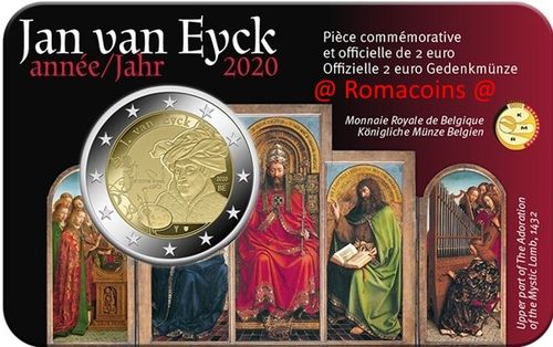Coincard Belgica 2020 Jan van Eyck Idioma Francés