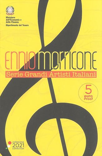 5 Euros Italia 2021 Ennio Moricone Proof