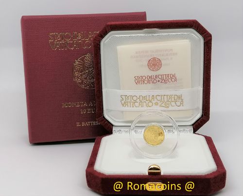 10 Euro Vatikan 2021 Goldmünze PP Polierte Platte Taufe