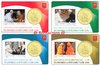 4 Coincard Vatican 2021 50 Centimes Pape François Rencontres