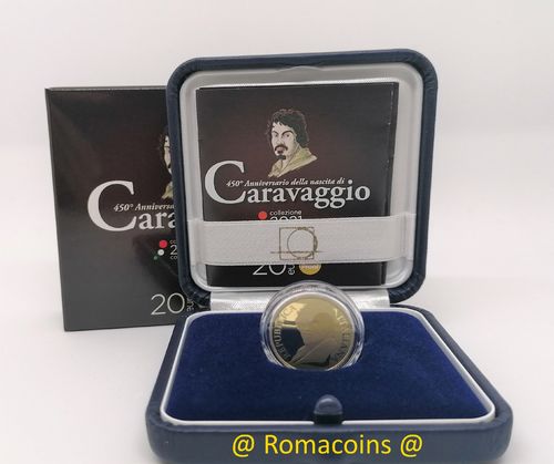 20 Euros Italie 2021 Caravage Or Be Proof