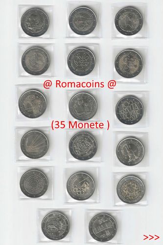 Complete Set 2 Euro Commemorative Coins 2021 35 Coins