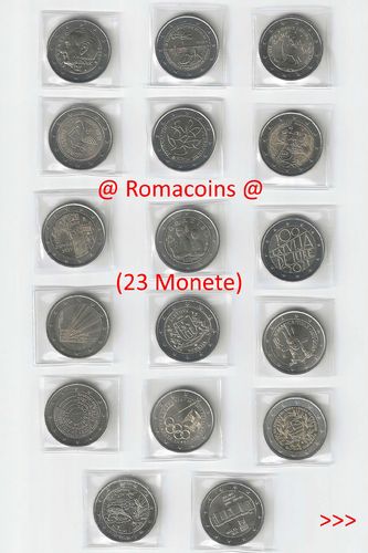 Collezione Completa 2 Euro Commemorativi 2021 23 Monete