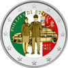 2 Euros Conmemorativos Italia 2022 Policía Italiana de Color