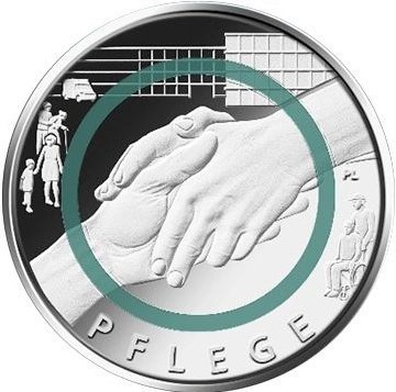 10 Euros Alemania 2022 Servicios Sociales Moneda Unc