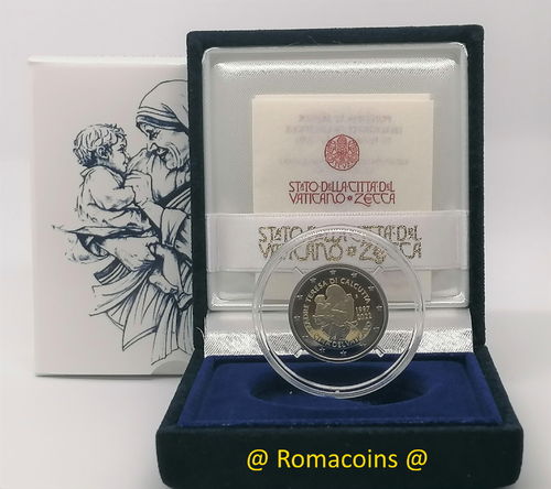 2 Euro Commemorative Coin Vatican 2022 Mother Teresa Proof