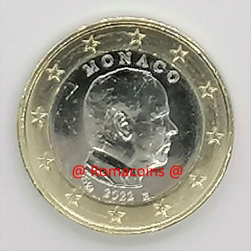 1 Euro Monaco 2022 Moneda No Circulada Unc