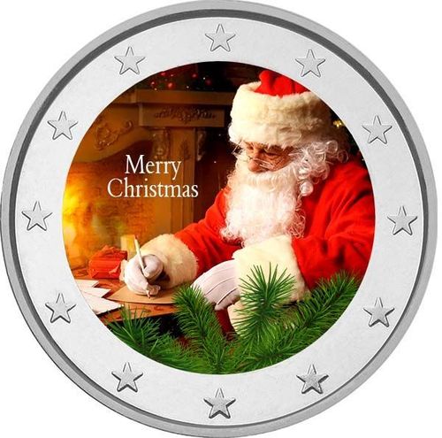 Moneda 2 Euro Especial Feliz Navidad Merry Christmas 2022 (1)