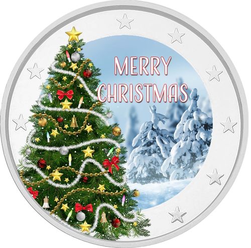 Moneta da 2 Euro Speciale Natale Merry Christmas 2022 (2)