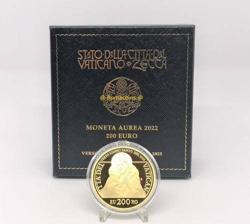 200 Euro Vatikan 2022 Goldmünze Polierte Platte PP