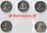 2 Euro Commemorative Coins Germany 2023 Hamburg Presidency ADFGJ
