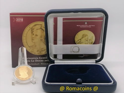20 Euros Italia 2018 Artemisia Gentileschi Oro Proof