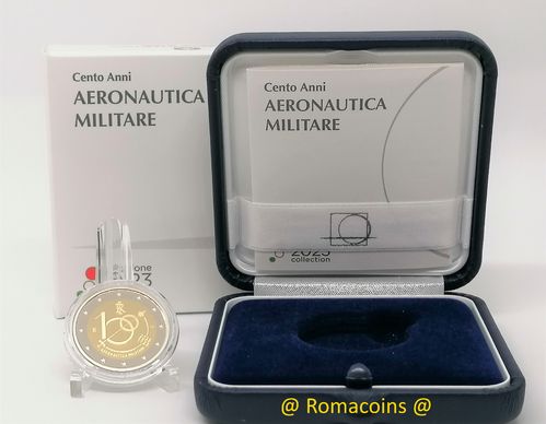 2 Euros Conmemorativos Italia 2023 Aviación Militar Proof