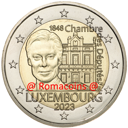 2 Euros Commémorative Luxembourg 2023 Chambre des Députés