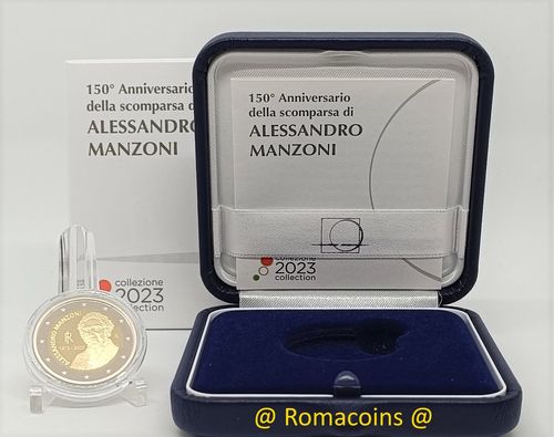 2 Euro Commemorativi Italia 2023 Alessandro Manzoni Proof Fs