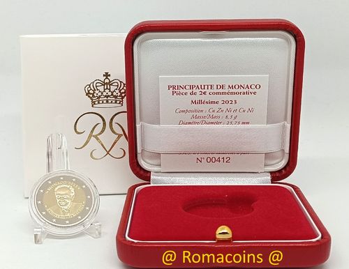 2 Euros Conmemorativos Monaco 2023 Príncipe Ranieri III