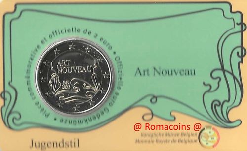 Coincard Belgio 2023 Art Nouveau Lingua Francese