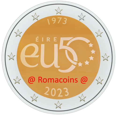 2 Euro Commemorativi Irlanda 2023 Unione Europea Unc